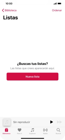 Pulsa Nueva lista.