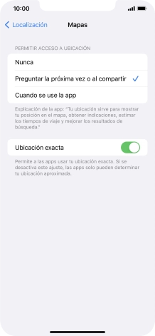 Pulsa el ajuste deseado para activar o desactivar la función.