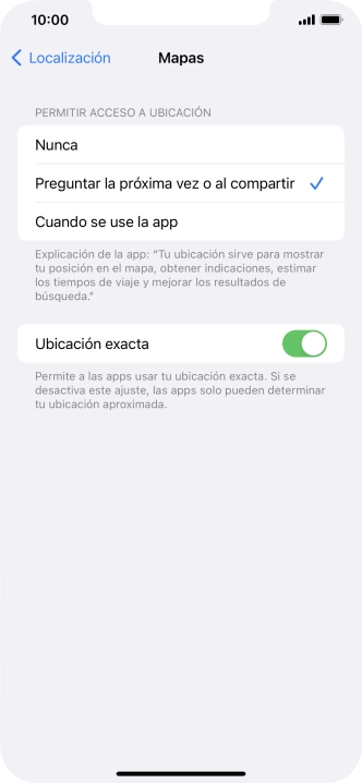 Pulsa el ajuste deseado para activar o desactivar la función.