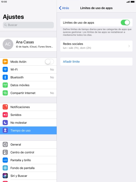 Pulsa la categoría deseada.