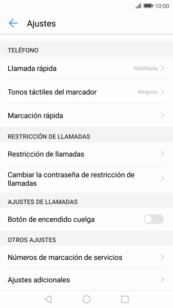 Pulsa Ajustes adicionales.