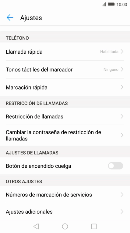 Pulsa Ajustes adicionales.