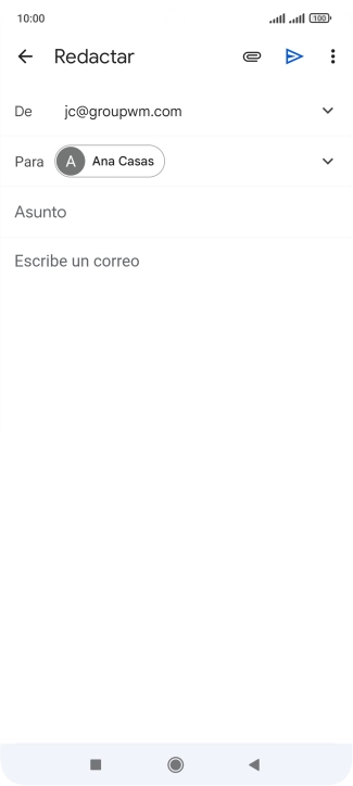 Pulsa Asunto e introduce el asunto deseado.