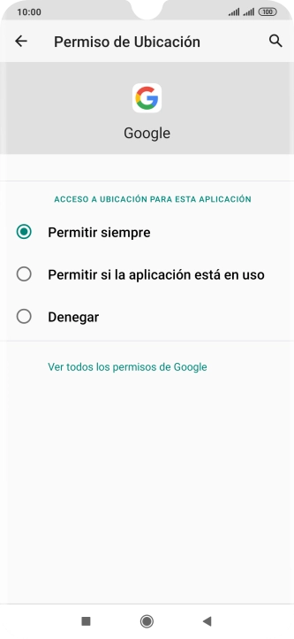 Pulsa el ajuste deseado.