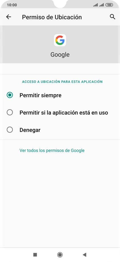 Pulsa el ajuste deseado.