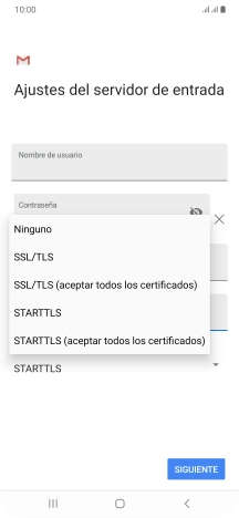 Pulsa Ninguno para desactivar la función.