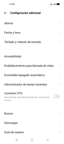 Pulsa Fecha y hora.