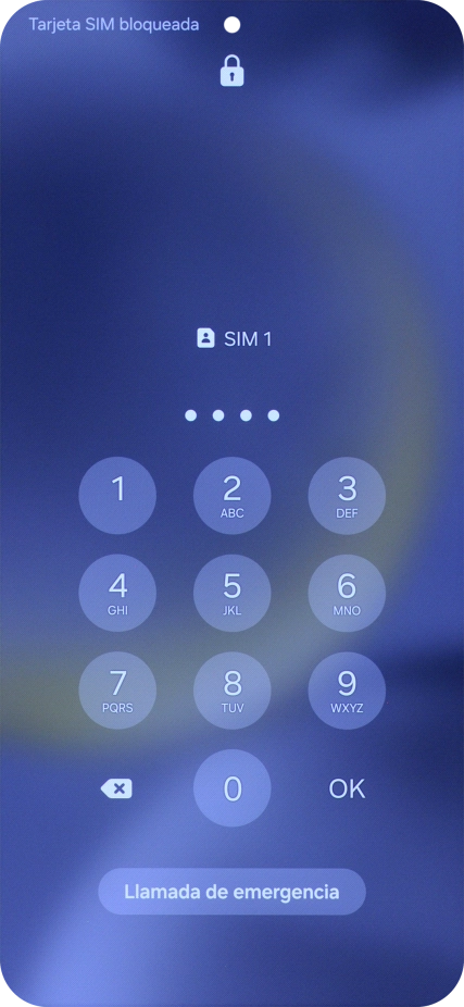 Si lo solicita el teléfono, introduce el código PIN y pulsa OK.