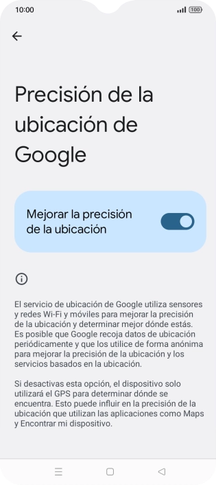 Si pulsas el indicador junto a 