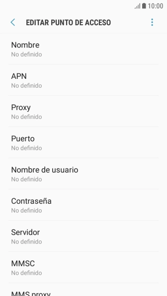 Pulsa Nombre.