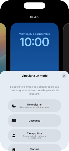 Pulsa un modo de concentración.