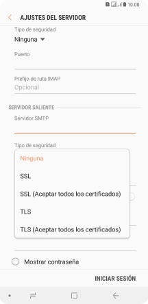 Pulsa Ninguna para desactivar la función.