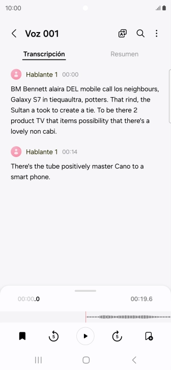 Si deseas ver un resumen del texto, pulsa Resumen.