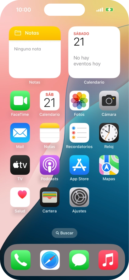 Cuando el icono de carga de batería aparece en la pantalla, el teléfono se está cargando.