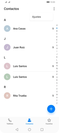 Pulsa Ajustes.