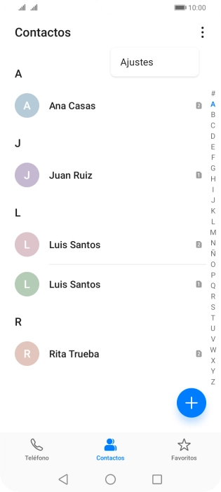 Pulsa Ajustes.