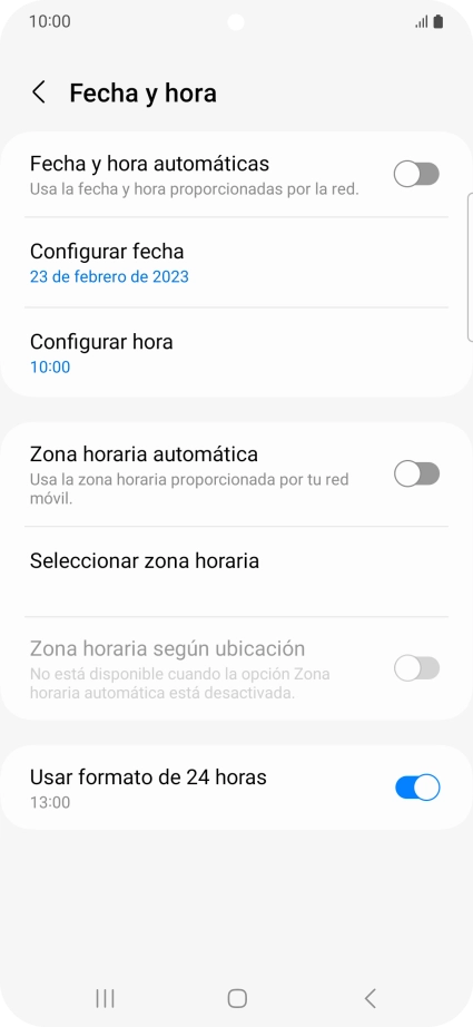 Pulsa el indicador junto a 