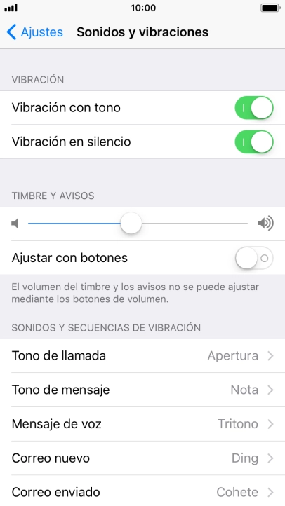 Pulsa Tono de llamada.