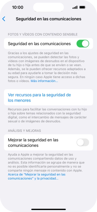 Pulsa el indicador junto a 
