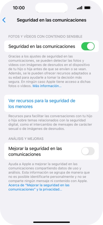 Pulsa el indicador junto a 