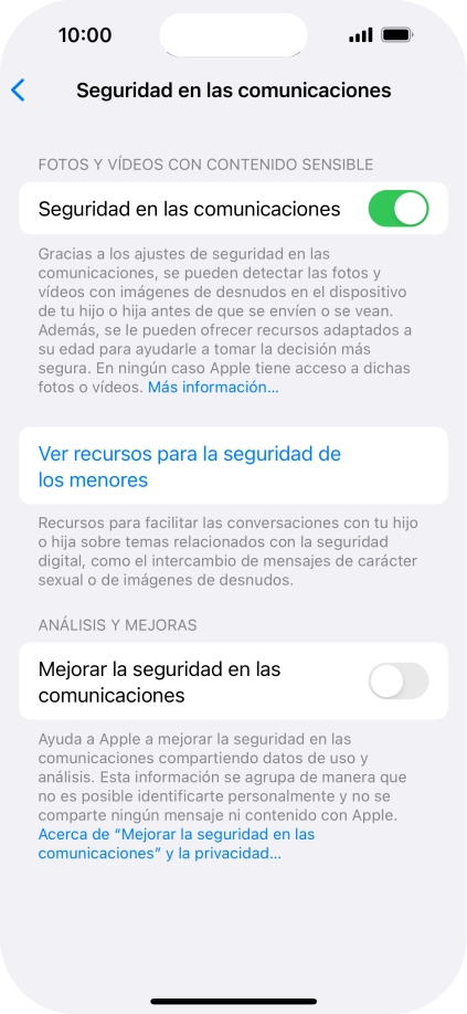 Pulsa el indicador junto a 