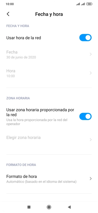 Pulsa la tecla de inicio para terminar y regresar a la pantalla de inicio.