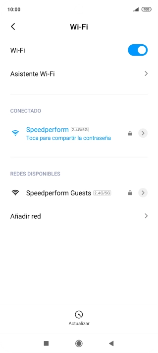 Pulsa la tecla de inicio para terminar y regresar a la pantalla de inicio.