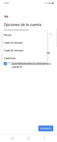 Pulsa el ajuste deseado.