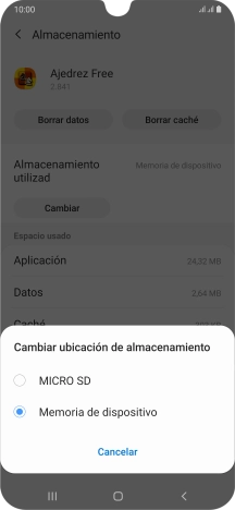 Pulsa el nombre de la tarjeta de memoria.