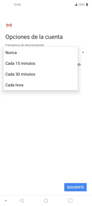 Pulsa el ajuste deseado.