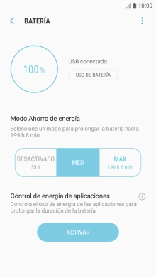 Pulsa la tecla de inicio para terminar y regresar a la pantalla de inicio.