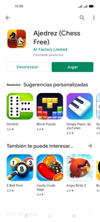 Pulsa la tecla de inicio para terminar y regresar a la pantalla de inicio.