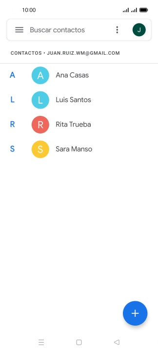 Desliza el dedo hacia la derecha desde la parte izquierda de la pantalla.