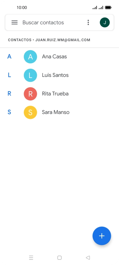 Desliza el dedo hacia la derecha desde la parte izquierda de la pantalla.