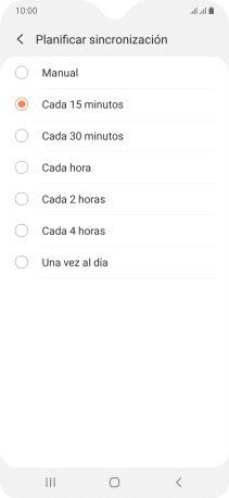 Pulsa el ajuste deseado.