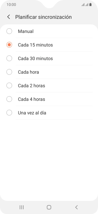 Pulsa el ajuste deseado.