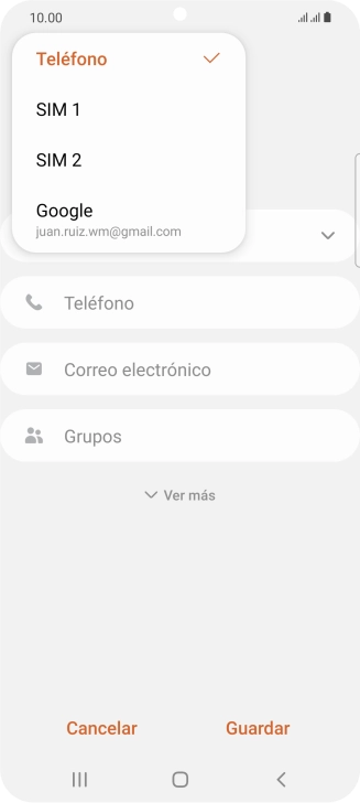 Pulsa Teléfono.