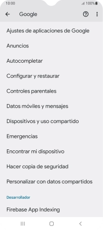 Pulsa Encontrar mi dispositivo.