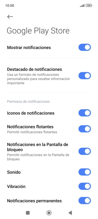 Pulsa el indicador junto a 
