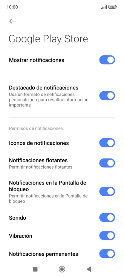 Pulsa el indicador junto a 