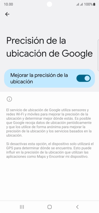 Pulsa el indicador junto a 
