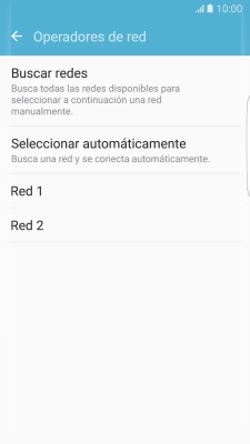Pulsa la red deseada.