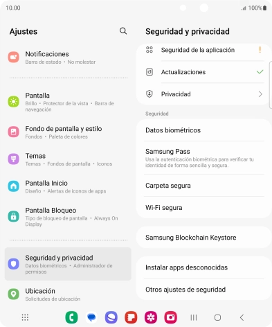 Pulsa Otros ajustes de seguridad.