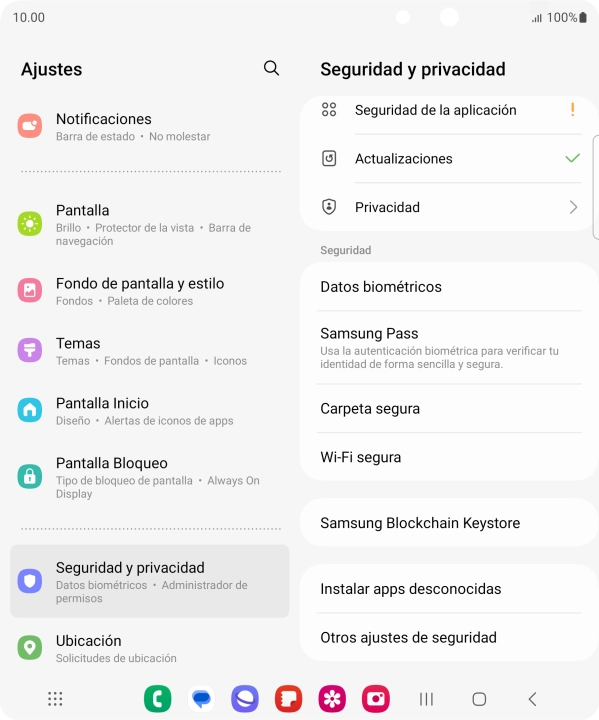 Pulsa Otros ajustes de seguridad.