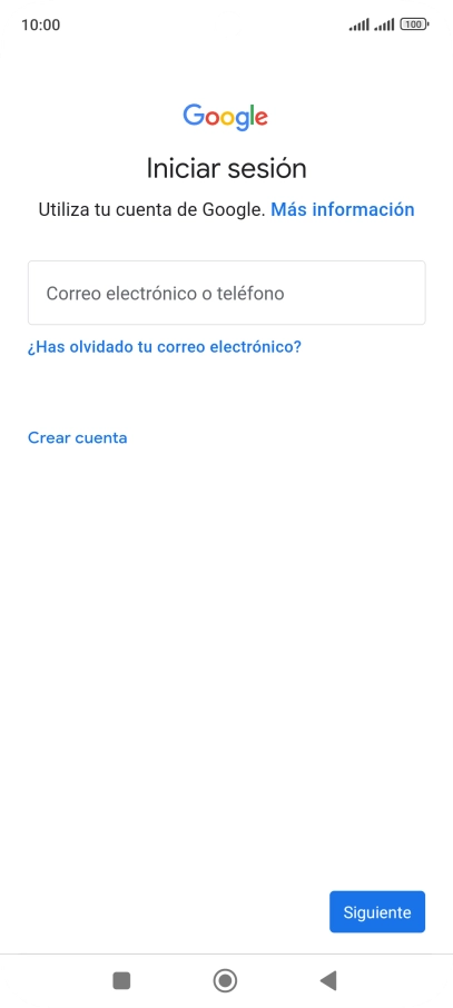Si no tienes una cuenta de Google, pulsa Crear cuenta y sigue las indicaciones de la pantalla para ver cómo crear una cuenta nueva.