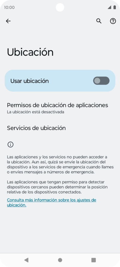 Pulsa el indicador junto a 