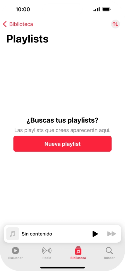 Pulsa Nueva playlist.