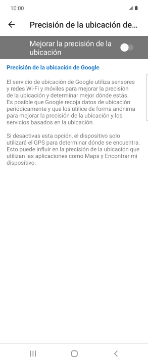 Pulsa el indicador junto a 