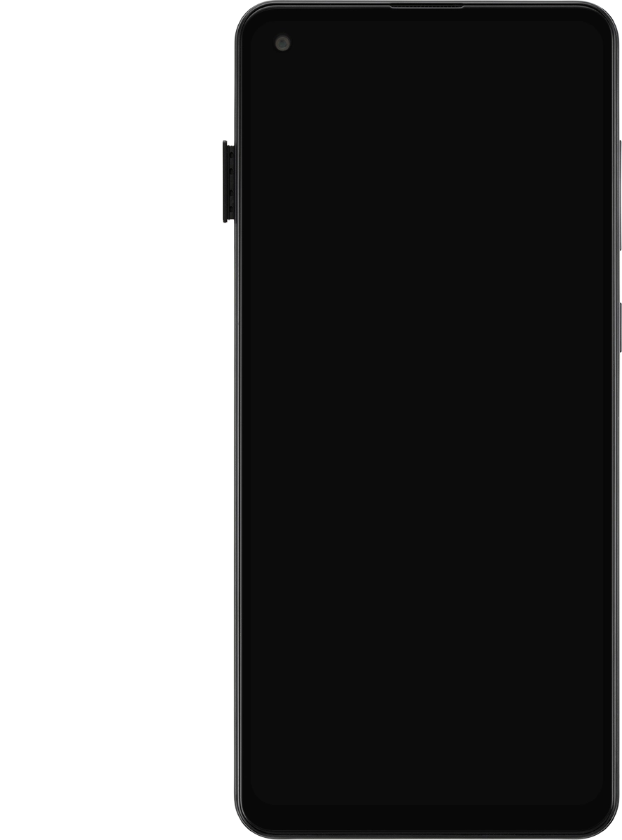 Retira el contenedor de tarjetas del teléfono.