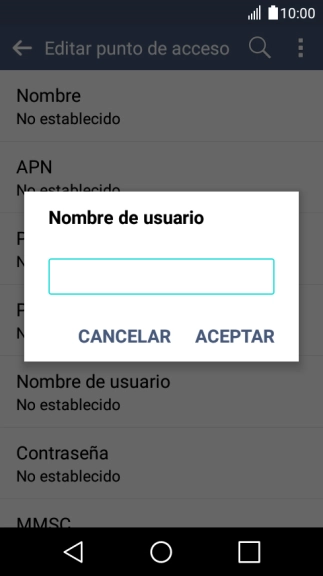 Introduce wap@wap y pulsa ACEPTAR.